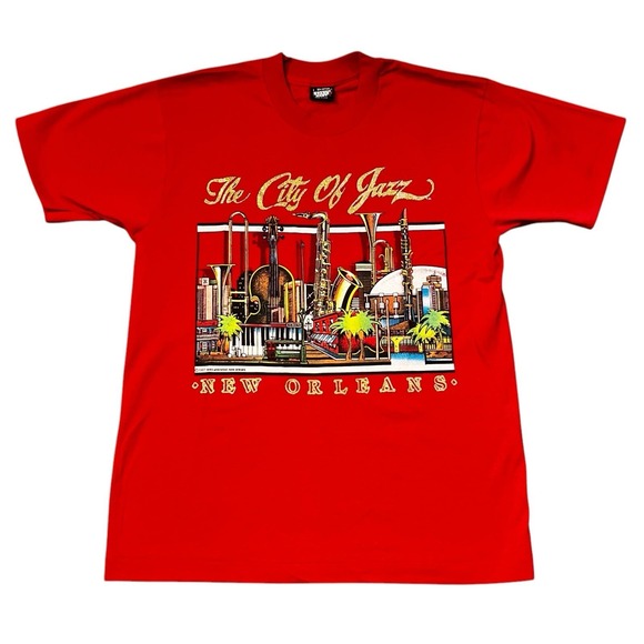 Screen Stars Other - Vintage 1987 New Orleans T Shirt USA Made Screen Stars Best L Jazz Travel